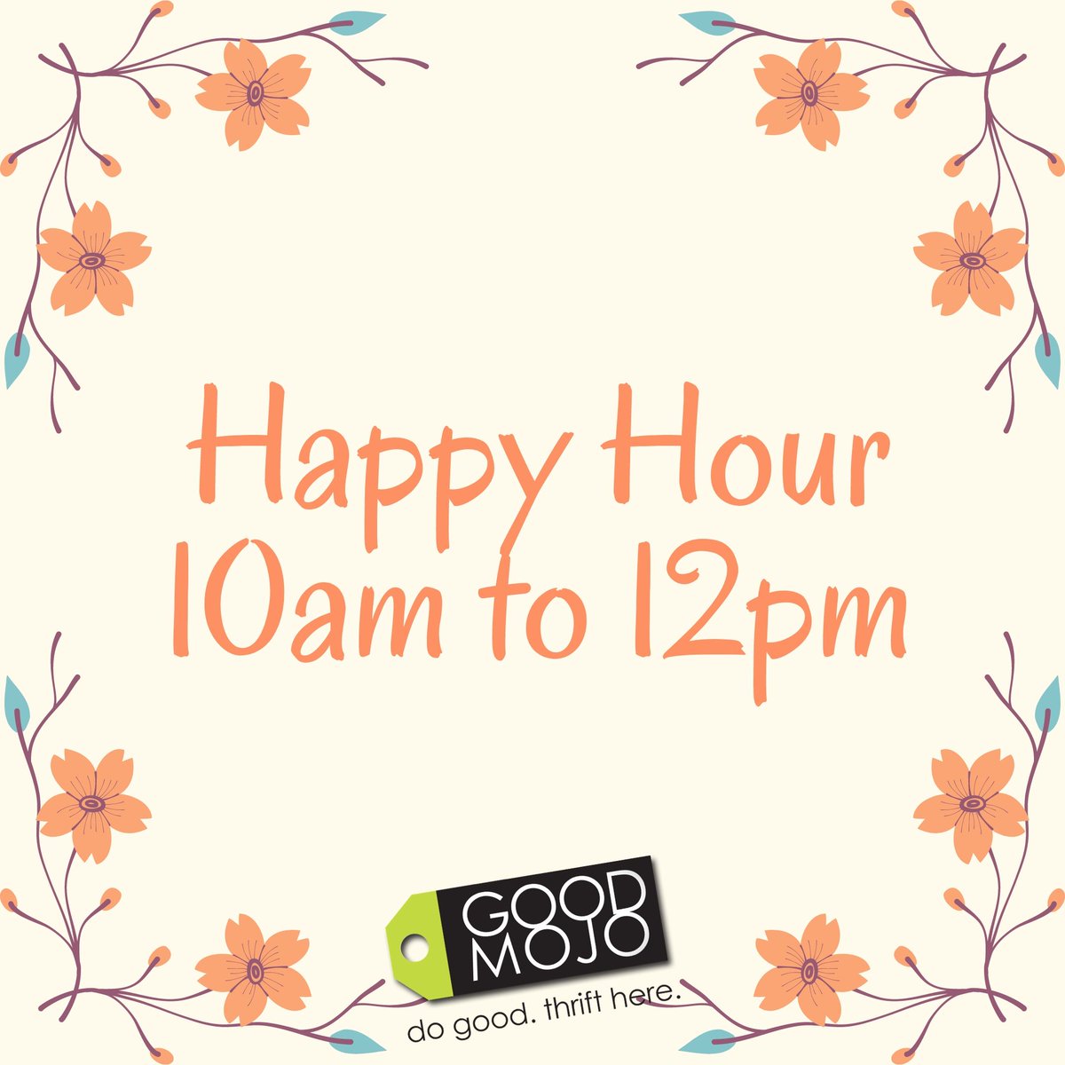 GoodMojoVA's tweet photo. Half off everything but furniture til noon!
.
All proceeds benefit @ForKidsVA and help break the cycle of #homelessness for families in #the757 #HRVA.
.
#HappyHour #thrifty #shopsmall #chooseused https://t.co/zlCwHO1RaM