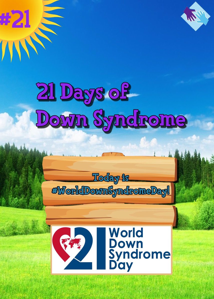 SyndromeTy's tweet photo. Day 21! Hope everyone is enjoying #WorldDownSyndromeDay!#WDSD2020 #21DaysofDownSyndrome https://t.co/F7cfaU9zs0
