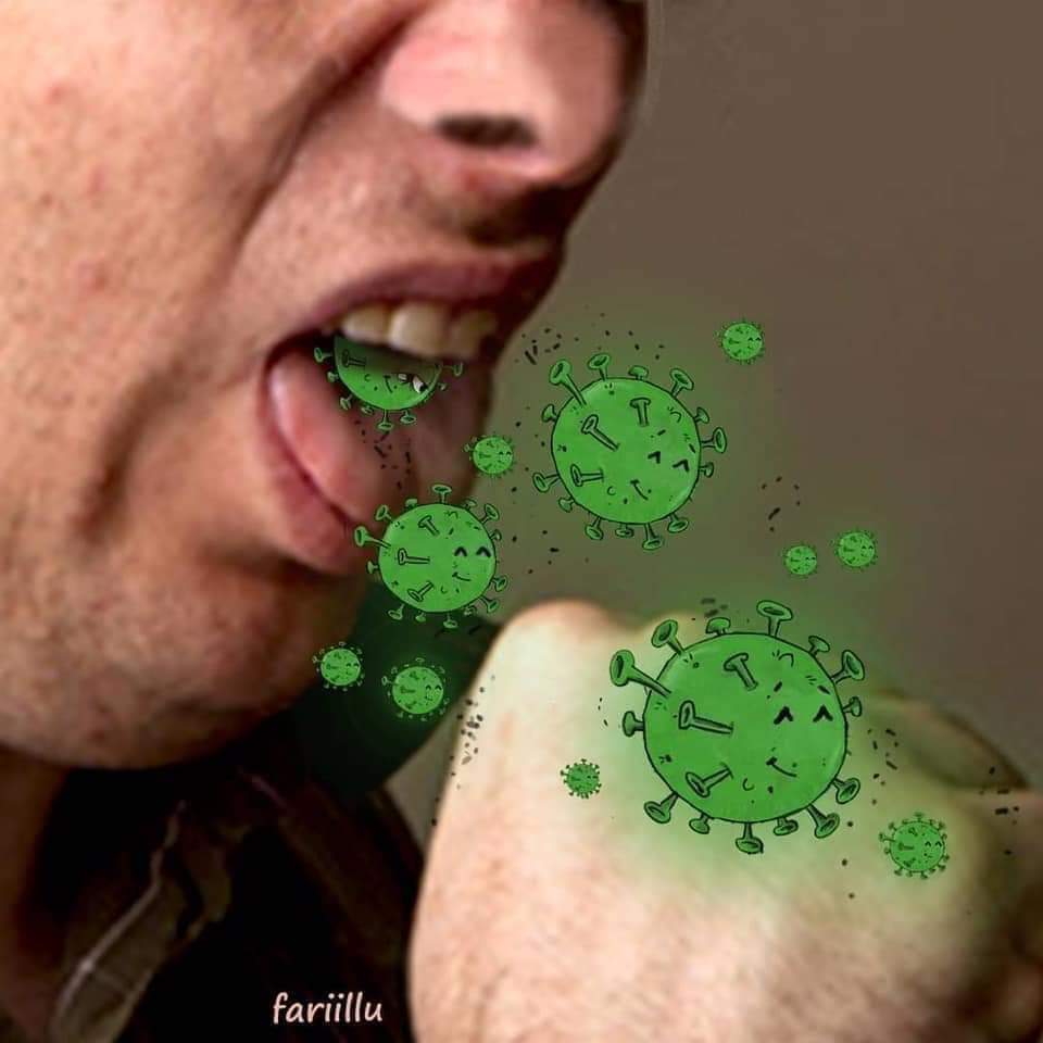 HumSbKaPakistan's tweet photo. This is how COVID-19 spreads.

Share to raise awareness; everyone of us is responsible for mitigating and stopping this outbreak.
#Corona #coronavirus #COVID #covid_19 https://t.co/XVuP6fy7Jc