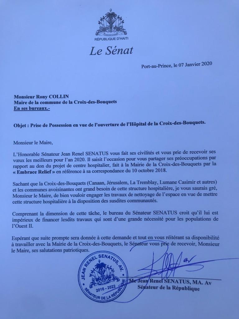 jeanRenelSenatu's tweet photo. #MSPP/#coronavirus #Cx-des-bts,#Ganthier, #Fondverettes #Thomazeau #cornillon,#Tabarre,#Arcahaie,#Cabaret, #Haiti exigent l’ouverture de l’hôpital turck de la cx ds bts.Suite à nos démarches, le 10 oct. 2018, les Turcs ont fait don de l’hôpital à la Mairie de la cx des bts. https://t.co/NOuHRGIq48