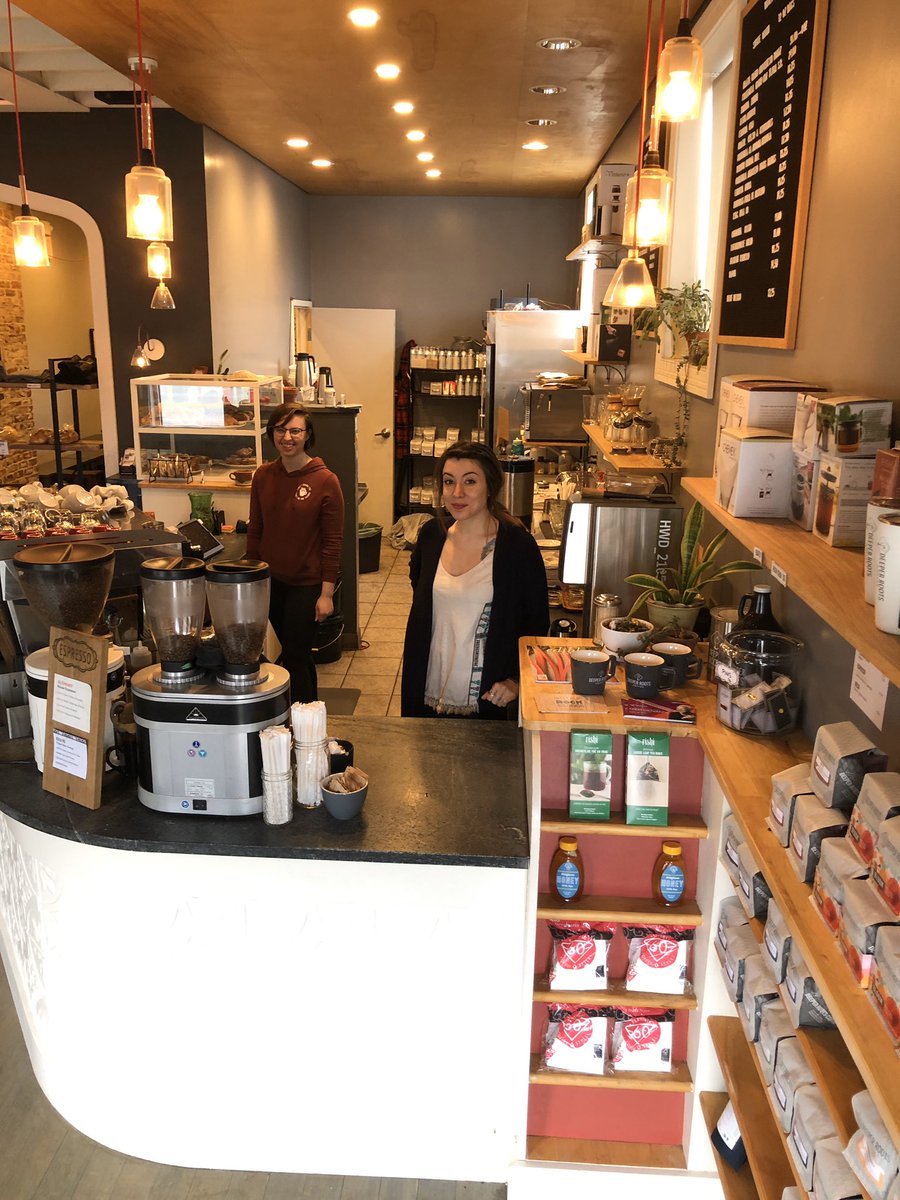 We're open and happy to serve you! Drive by, pop in, carry out... and tip your baristas!