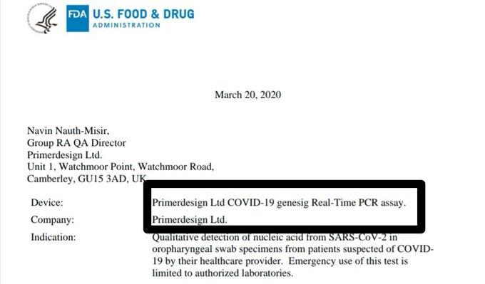 jlo5451's tweet image. C&apos;est fait le test #novacyt #Primerdesign est validé aux USA sous la pression de Trump!