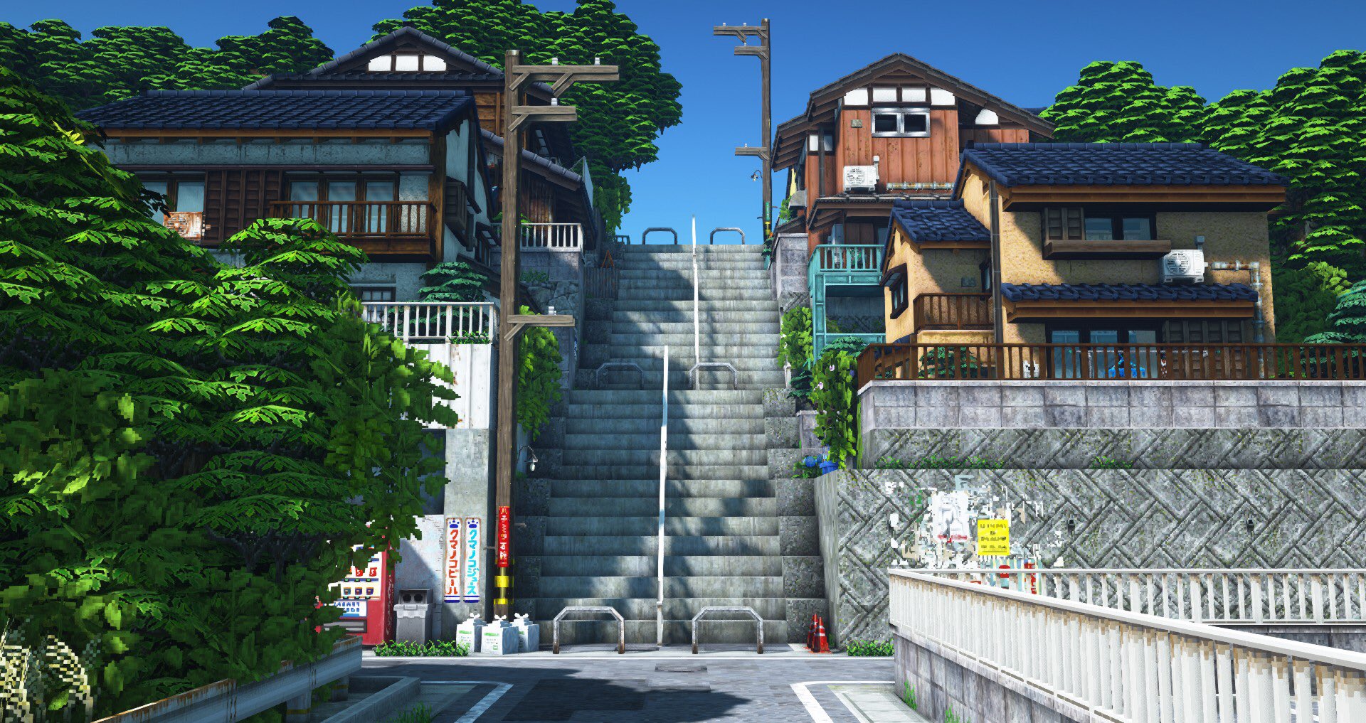 Twitter 上的 らうねん 坂のある街作ってみた Minecraft建築コミュ 路地裏mod Cocricot T Co 3c7zqw0nsn Twitter