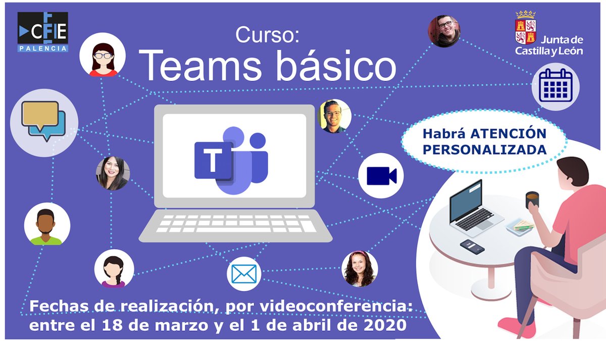 CFIE_PALENCIA's tweet photo. Estamos comenzando la segunda sesión del  grupo A de videoconferencia en Teams.
   
Abrimos la inscripción de la tercera edición del curso:

    TEAMS BÁSICO B

Ponente:
     Ángel Martín

#innovaCyL #formaciónCyL #tiCyL 
@educacyl https://t.co/qQMVO62ROX
