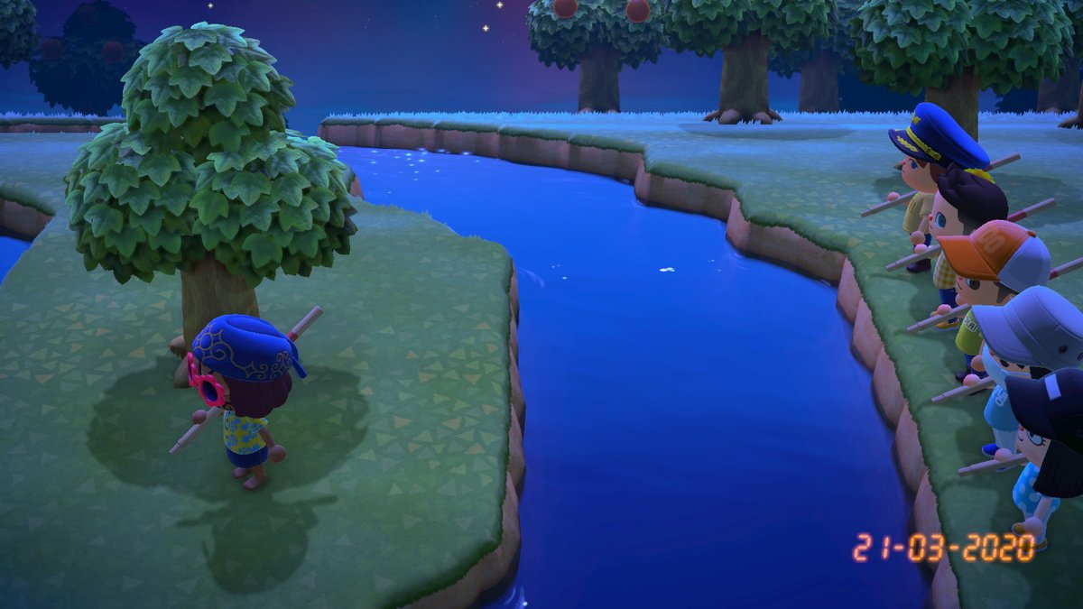 MonoNucelar's tweet photo. Entrenando a los niños para el campeonato de pértiga #AnimalCrossing #ACNH #NintendoSwitch https://t.co/ZEfcXY7tDg