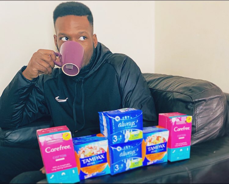 My neighbour struggles to buy sanitary products &amp; her food bank had none left.

I arrived at her door with a power pack to help protect against period poverty. 

Her : Who knew a young you in that hoody, would grow to be this lad such a Goody Goody. 

The power of togetherness!