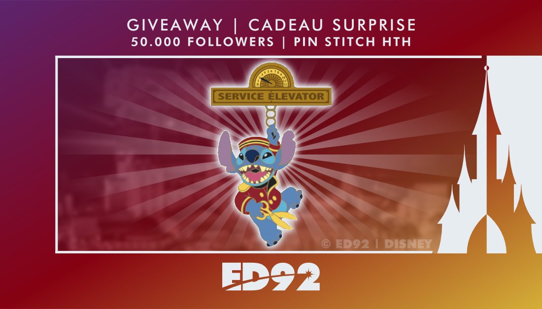 ED92Magic's tweet image. [50K Giveaway] To bring a little joy we are offering one 🍀 follower a Stitch Tower of Terror Pin 🏨 

To enter follow us and RT this post we will pick a winner Monday night. 

Thank you again for all your support! You mean the world 🌎 to us. 

#giveaway #DisneyMagicKeepers