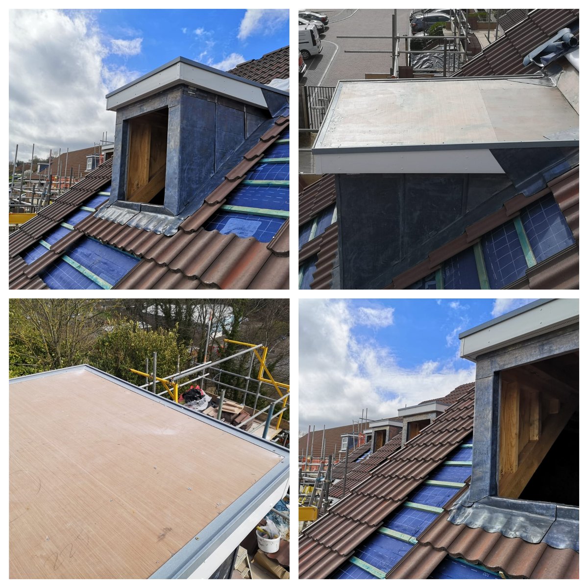 LiquidApplied's tweet photo. Our LAM team have been busy this week working on small residential site in Chatham, Kent.  We have installed the roof trims to 10 no. #Dormaroofs in preparation for the #Centechliquidroofing system to be applied. https://t.co/eqU45PnvlZ