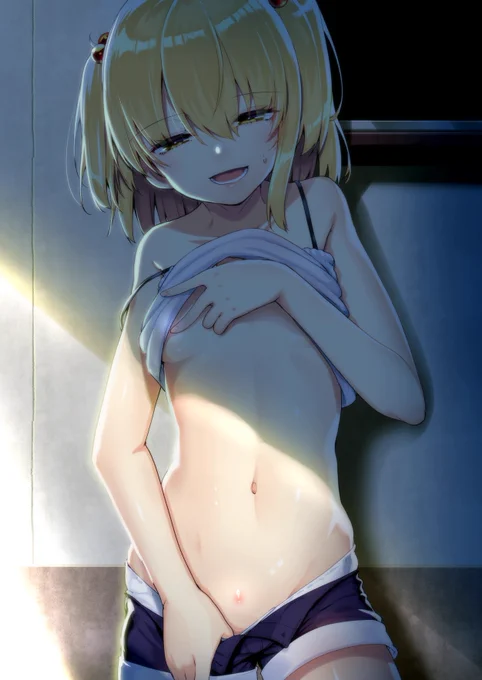 きただりょうま先生からskeb経由で応援イラストご依頼頂きまして、エグゼロスの過去雲母ちゃんが変なところを二か所も蚊に刺されちゃった絵描きました。祝🎊アニメ化! #エグゼロス 