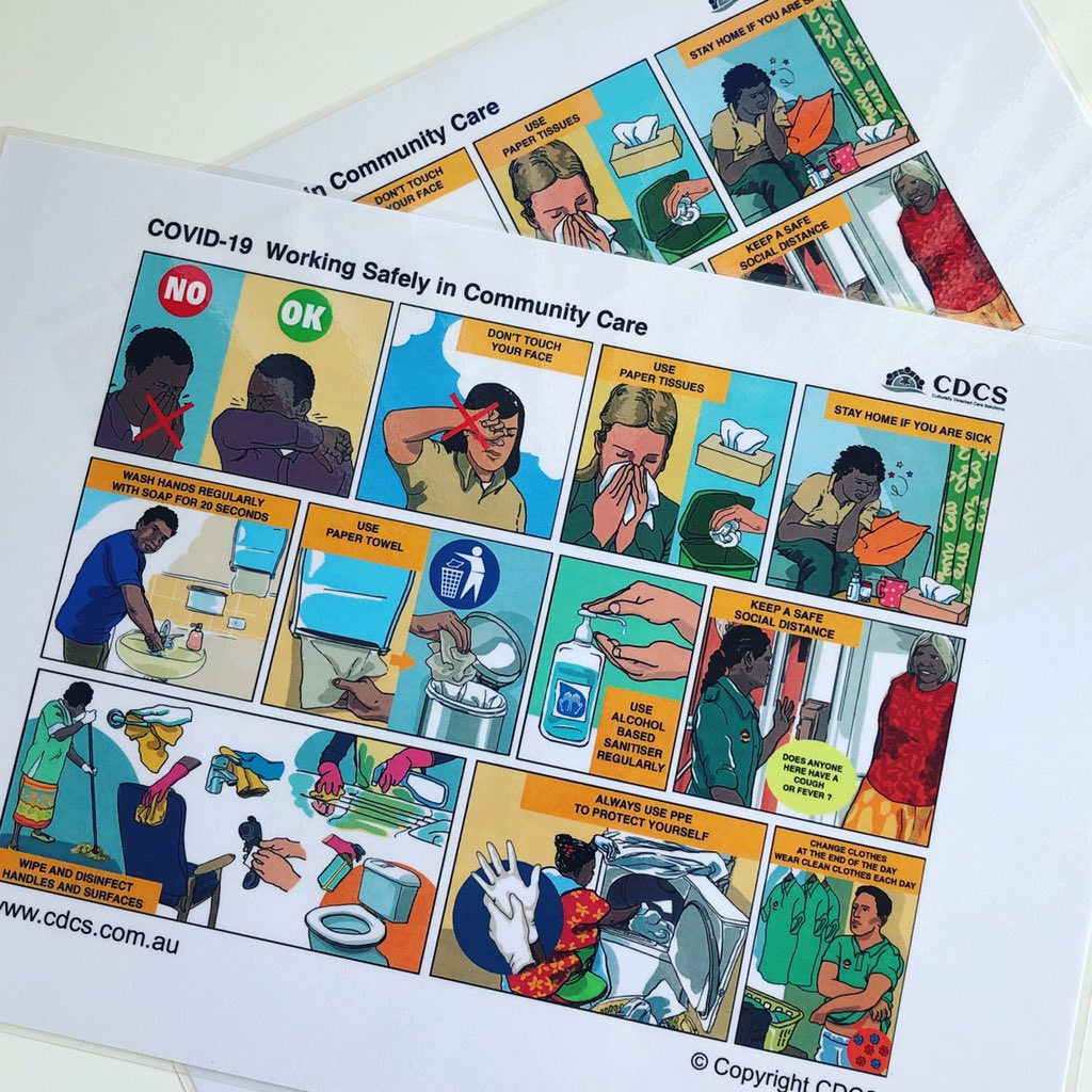 cdcs_australia's tweet photo. Resource for community care workers on ways to keep safe during #COVID19Aus outbreak, free for download at https://t.co/q3ODU6WtHb stay safe ❤️ https://t.co/Jt8keD3phj