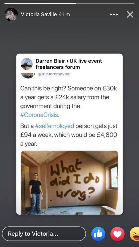 Lizads3's tweet photo. @RishiSunak @BorisJohnson yes what have the self employed done wrong? @BBCNews @SkyNews @itvnews @Channel4 #CoronaCrisis #Covid_19 #selfemployed https://t.co/AlnvX92YXl