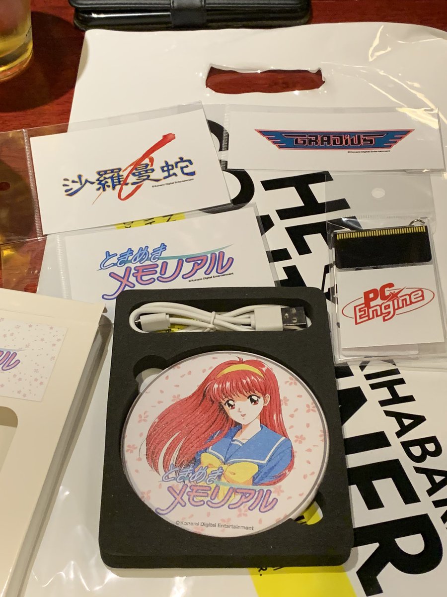 RetroBreakNick's tweet photo. Finally went to the Konami pop up store in Akiba! So much cool stuff in there! #RetroBreakJP #Konami #Akihabara https://t.co/NQS7Xlkvot