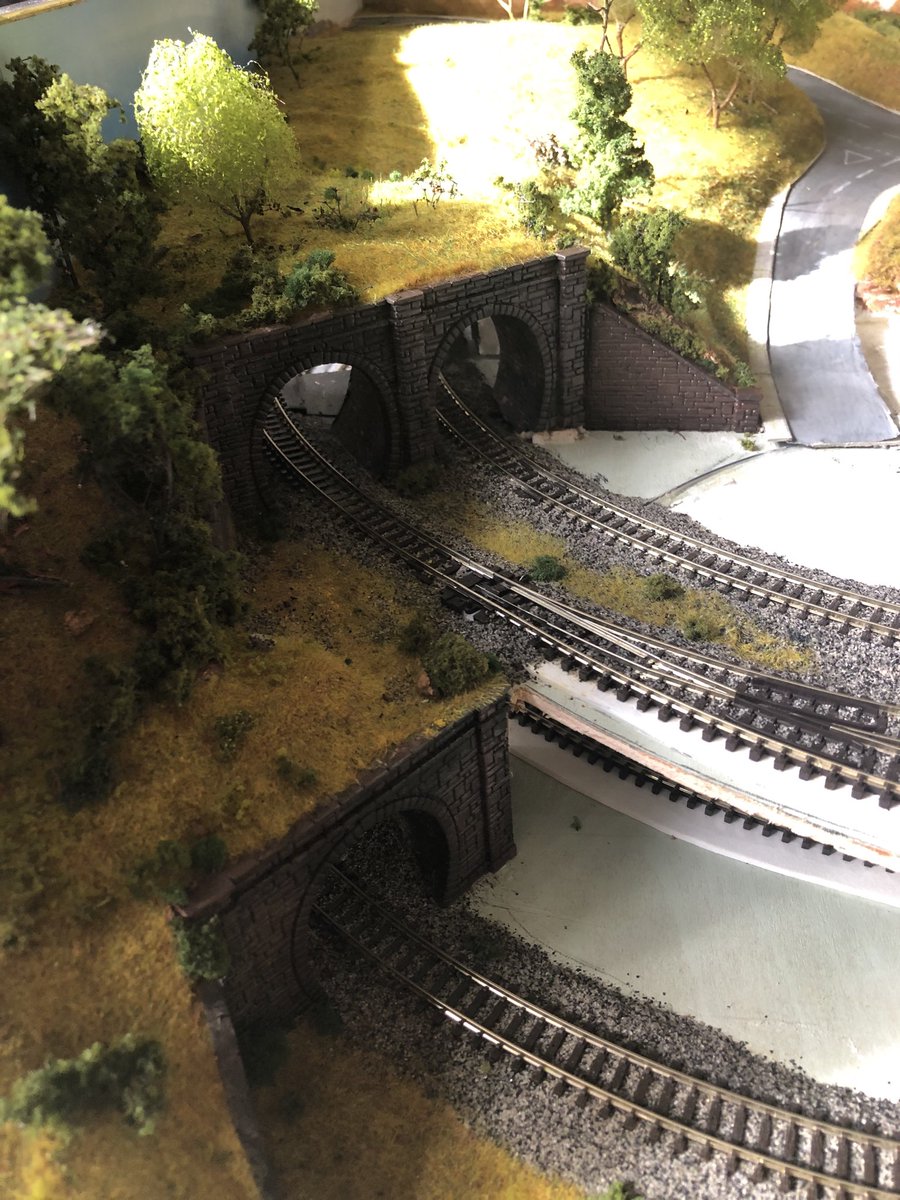 bumblebank's tweet photo. The sunlit uplands under construction #TwitterModelTrainShow #hubbyshobby https://t.co/Y7lJon0U3p