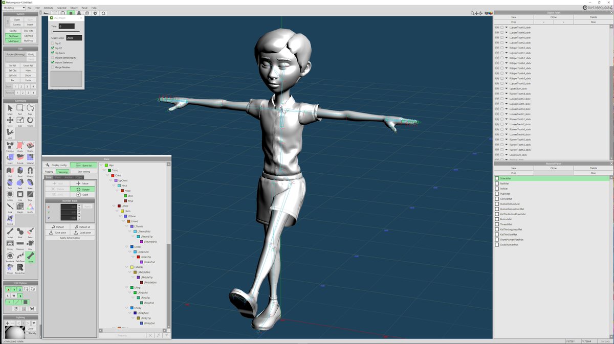 I Saint メタセコイア用 Usd プラグイン ボーンの In Export が動いた Usd のボーン関連機能は Fbx を倒すためだけに追加した と関係者から聞いていたものの 現状 Api はかなり不親切だなあ