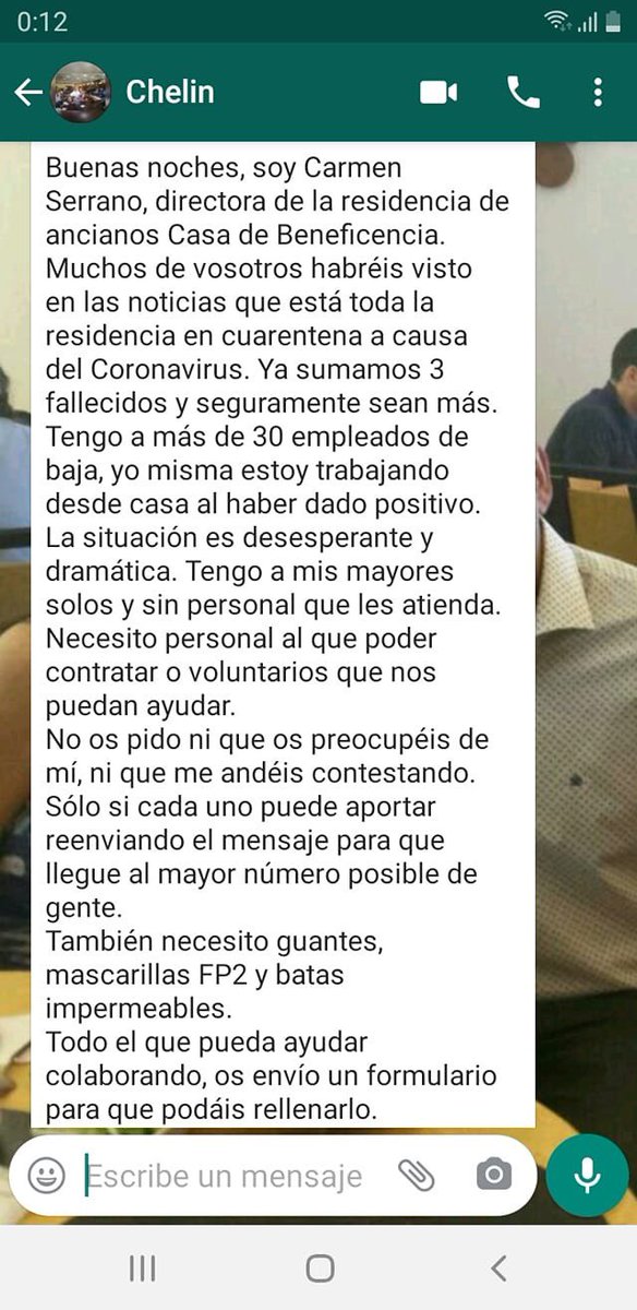 roskybouk's tweet photo. @oscar_puente_  Buenos días señor alcalde. Le pido que haga el favor de ayudar a una residencia de ancianos de VALLADOLID Antes de que mueran todas las personas que hay adentro incluyendo mi abuela que está dentro por favor. Adjunto foto de lo que necesitan dicho por la directora https://t.co/G7lWtExHfE