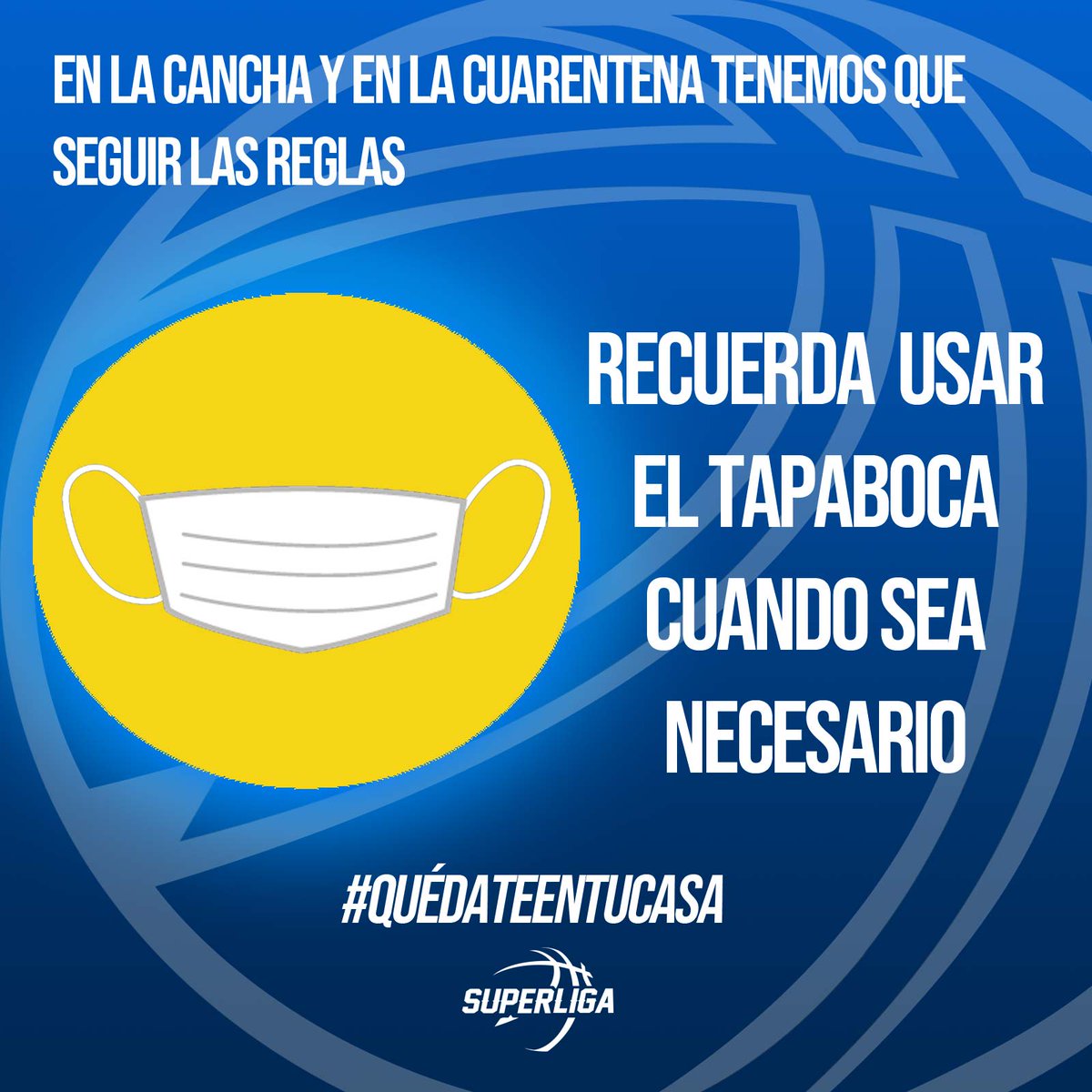 gladiadoresbbc's tweet photo. 🔵⚪🔘 Seamos las estrellas de este juego, sigamos las instrucciones de la @SuperligaVen cumplir y hacer cumplir las reglas a nuestros compañeros, en equipo, salimos adelante y, lograremos el triunfo. 
#QuedateenCasa
#TapatelaBoca
#Baloncesto
#VenezuelaEnCuarentena https://t.co/OAZOuWwfVR