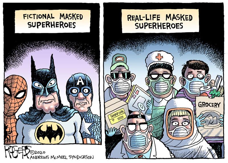 AskDrPhyllisRN's tweet photo. #coronavirus #CoronavirusOutbreak #Superheroes #ThankYou https://t.co/6Tmt82wKW6