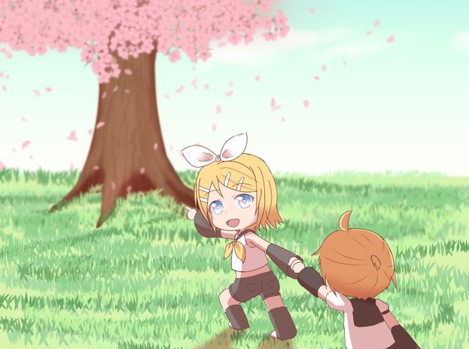 ぽかぽか春の鏡音まつりのtwitterイラスト検索結果 古い順