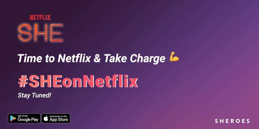 Stories close to our hearts 💜 

Of fortitude, courage and #takecharge <a href="/sheroes/">SHEROES</a> spirit. Thank you <a href="/NetflixIndia/">Netflix India</a> for bringing them to life. 

We can't wait either 🌸☺️
