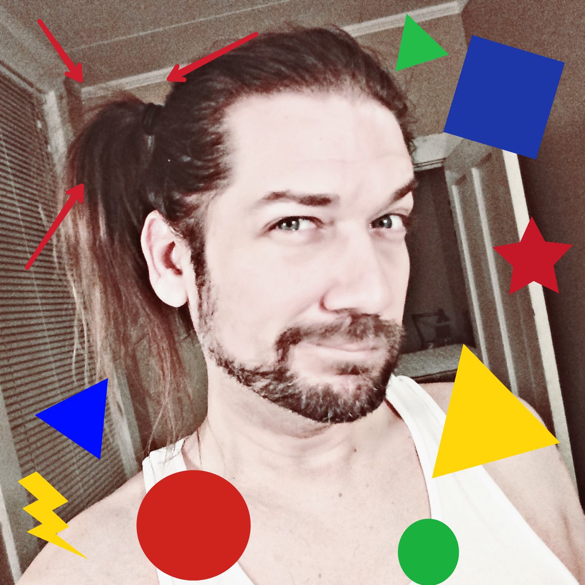 CandiWantsome's tweet photo. I woke up like 'dis...My night pony/man bun migrated to an "80's Electric Youth" side pony in my sleep. Thanks for the laugh Universe, I needed it during these uncertain times, thought I would share this goofy distraction.😉
#1980 #SaturdayThoughts #StayAtHome #soberdragqueen https://t.co/C2Nxo4HeDY