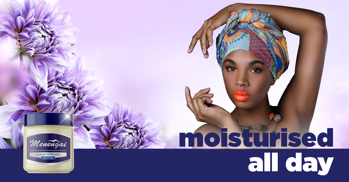 Due to constant contact with water and soap, rub a little more petroleum jelly on your hands to keep them moisturised, all day!