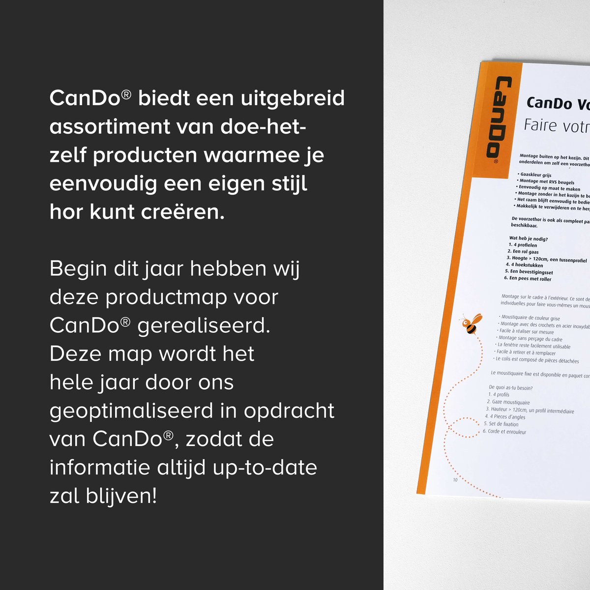Goosprintensign's tweet photo. Begin dit jaar hebben wij deze #productmap voor @CanDo gerealiseerd. Deze map wordt het hele jaar door ons geoptimaliseerd in opdracht van #CanDo, zodat de informatie altijd up-to-date is. #drukwerk https://t.co/R23z27JBox