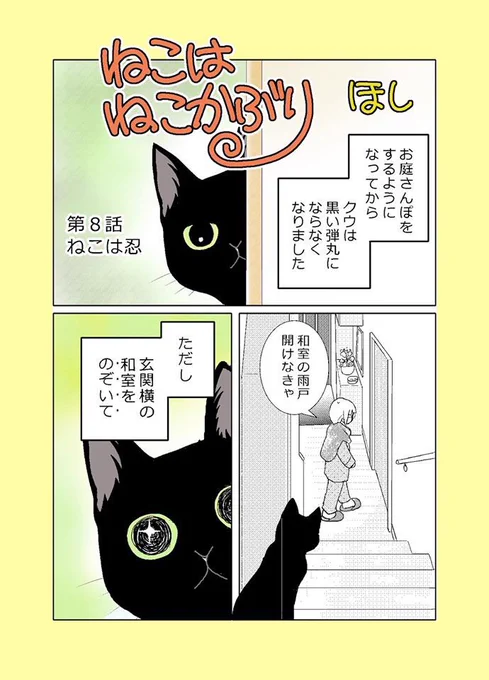 【ねこはねこかぶり】第8話 ねこは忍(1/2)どうもねこは人間と知恵比べするのが好きらしい。#ねこはねこかぶり #黒猫クウ #ねこ漫画 