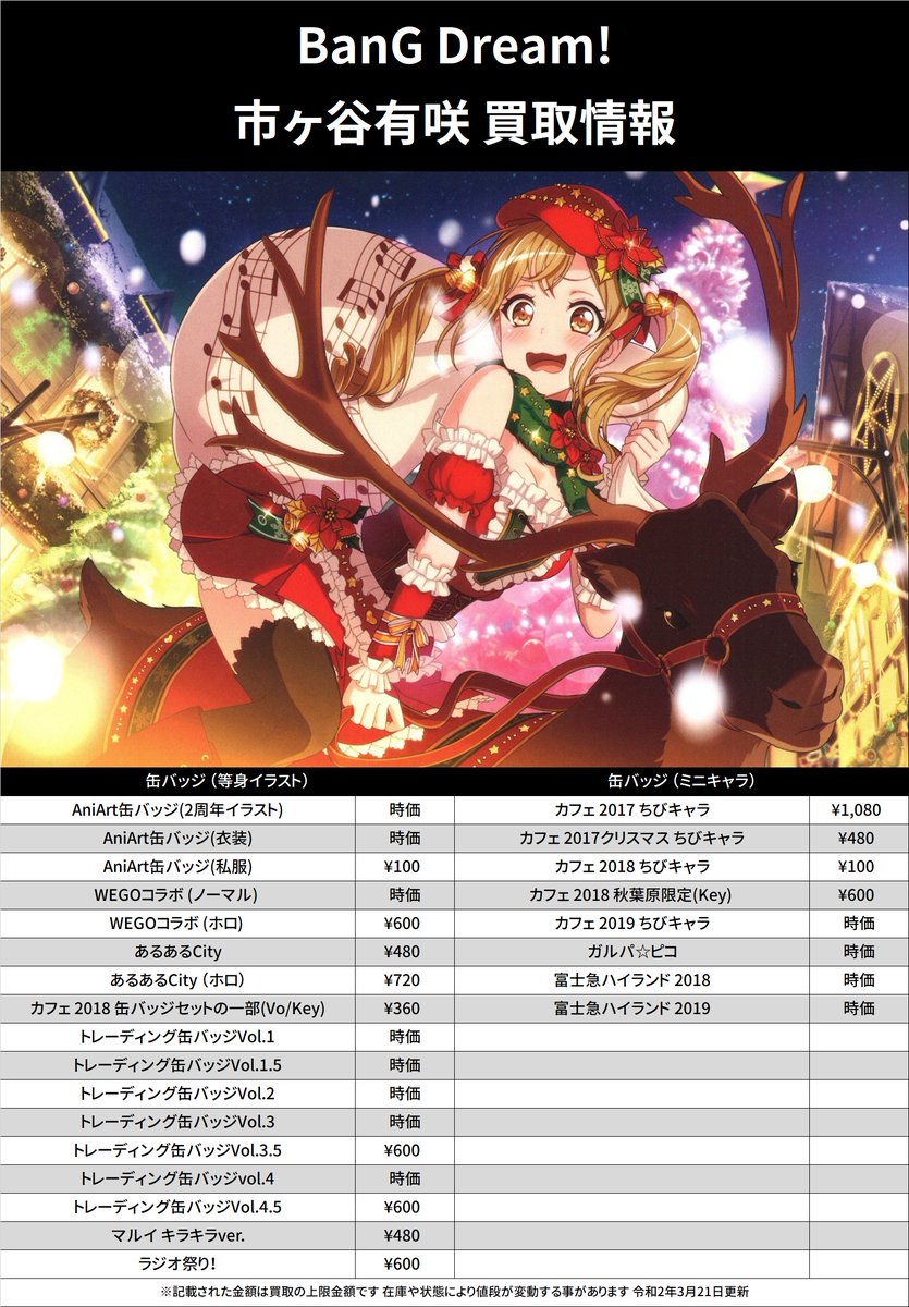 今井リサ 缶バッジ 富士急 20点 買取情報】 バンドリ 缶バッジ（富士急