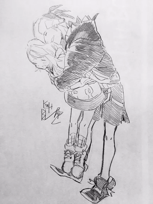 これは滅茶苦茶急いで描いたリクのキバユウ 