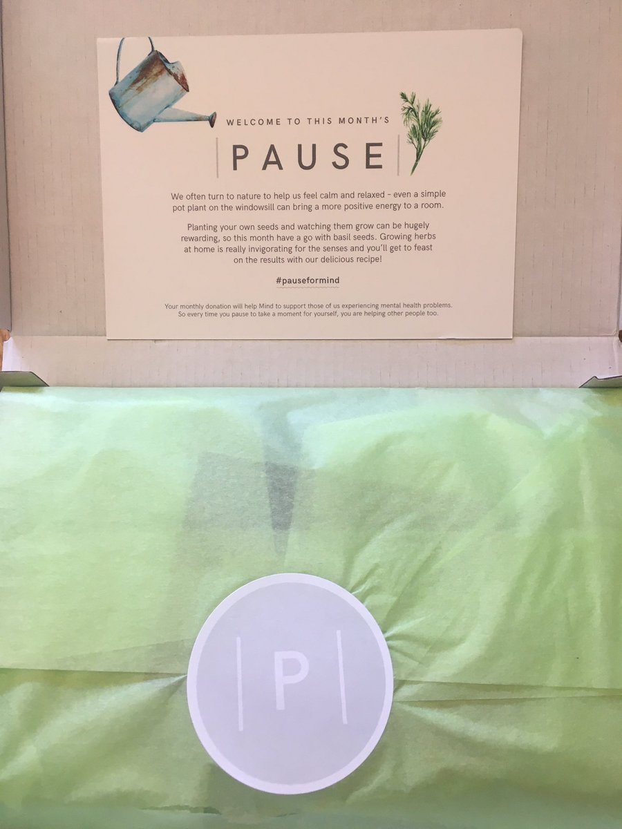 mrshelenmoon's tweet photo. Thank you @MindCharity, a great pause box this month 💚, getting in touch with nature, a little project and a reminder of the importance of ‘#kindness’ something we all need right now 🙌💚 #mentalhealth #wellbeing #pausebox https://t.co/ZdraWh2ZHA