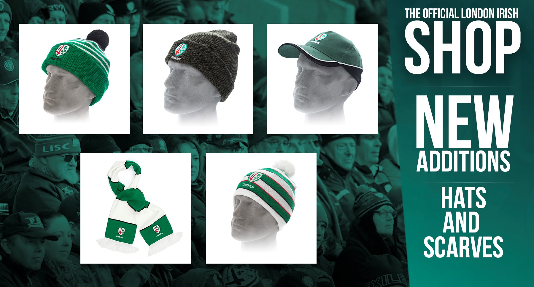 london irish beanie hat