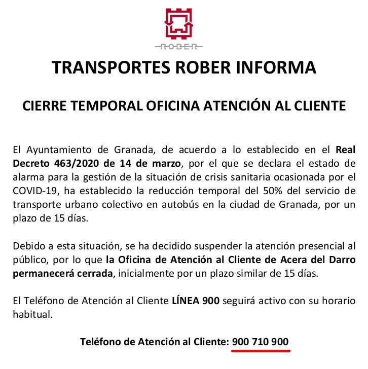 GranadaBus's tweet photo. Por favor, #quedateEnTuCasa!!!! Pero si tienes que utilizar el transporte publico, te recordamos: https://t.co/0JPQtodKG5