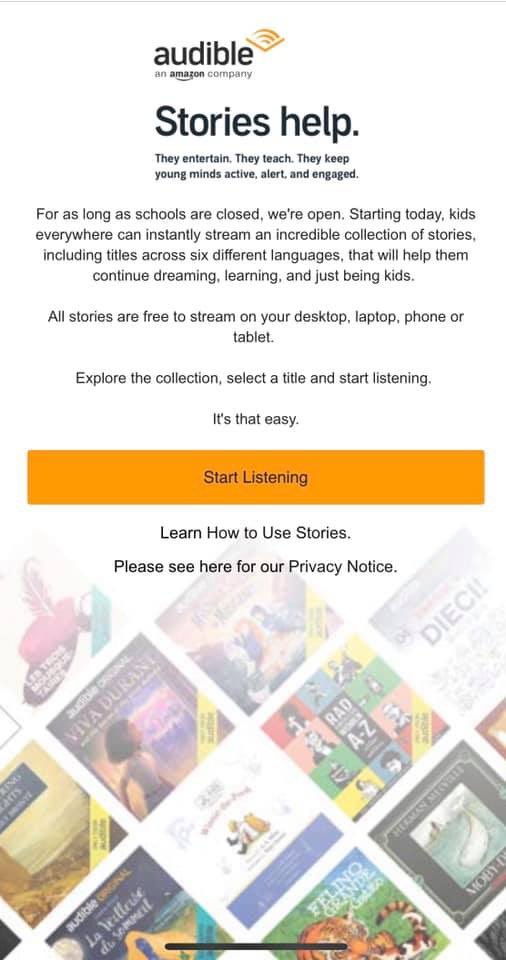 Lottie Wright (@lottiewrighttcs) on Twitter photo Audible are streaming all children’s stories for FREE. Go, go, go! <a href="/TonyrefailLLC/">Languages, Literacy and Communication</a> Audible are streaming all children’s stories for FREE. Go, go, go! <a href="/TonyrefailLLC/">Languages, Literacy and Communication</a>