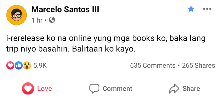 Day 81 out of 366huuuuy! grabe nemern 'to!  can't wait to read your stories again. iwuvyuuuu kuyaaaa! 