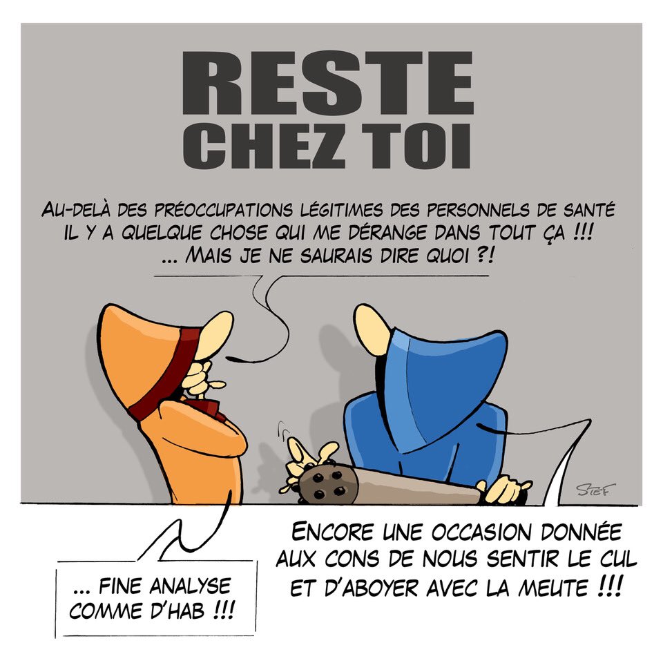 StefCartoon's tweet photo. #restecheztoi #ResterChezVousbordel https://t.co/iqRcIVn7Yi