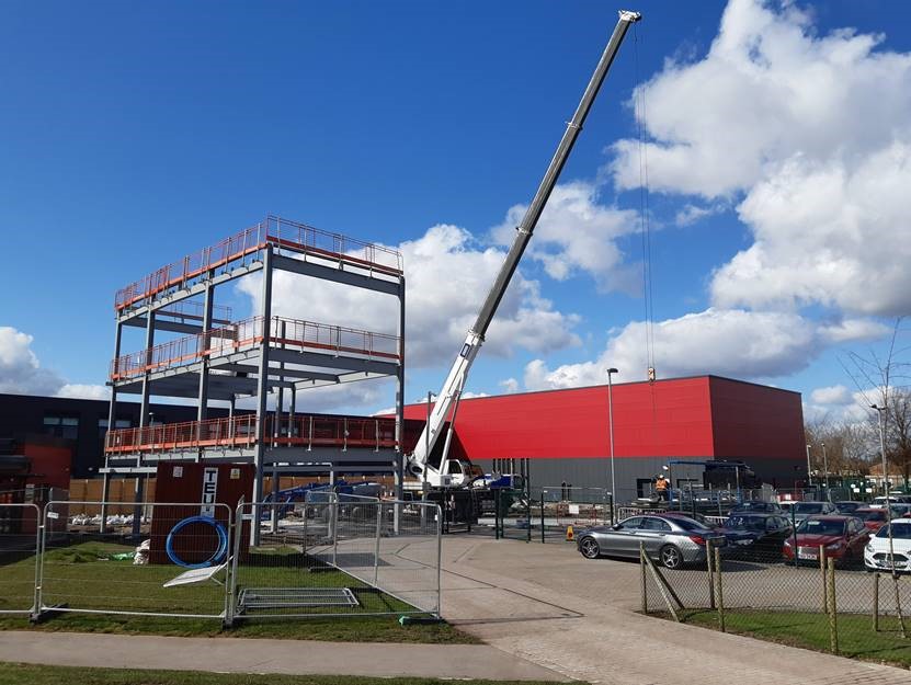 Our site teams @yourseddon have been fantastic this week, cracking on with the day job amidst the chaos. Down at the Dean Trust in Ardwick the steel is up and looking magnificent #peoplemakeplaces