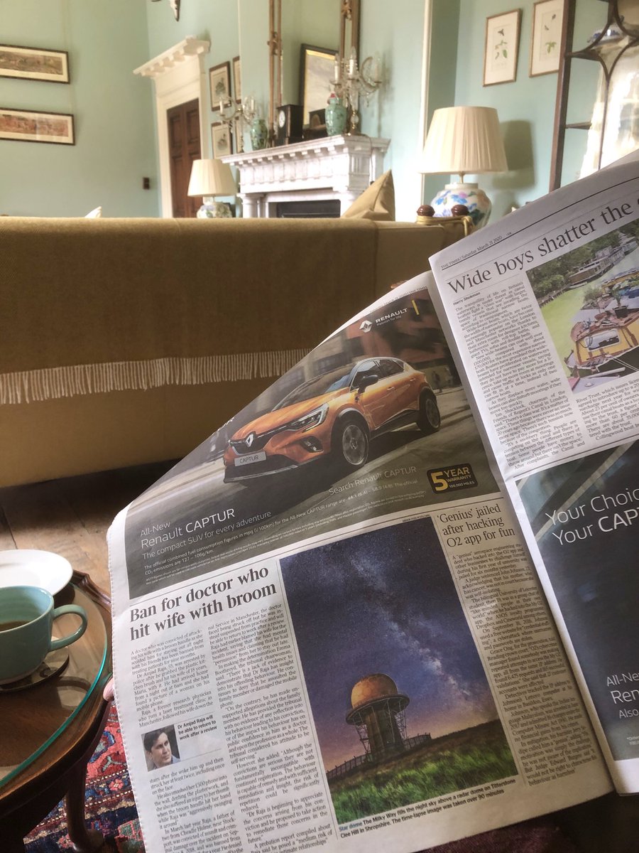 Aneedtopaint's tweet photo. ⁦We are just having coffee and a catch up with this mornings ⁦@thetimes⁩ newspaper and discovered the wonderful photography of ⁦@2peters⁩ Great work Andrew. #Photography #NewsPapers #SupportOurCreatives https://t.co/si50dttTzI