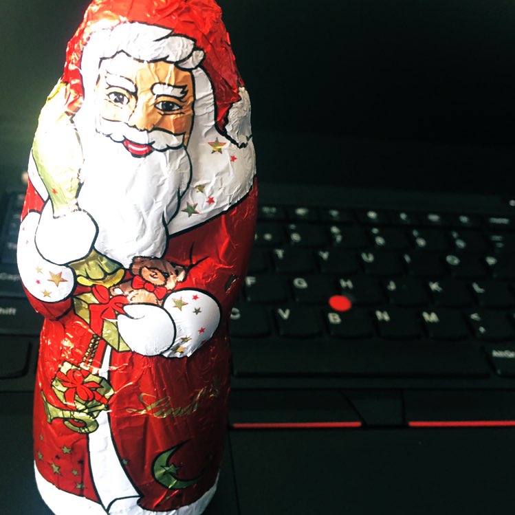 fipman's tweet image. One of the #cyberphysical risks of WFH. Finding the leftover stash of Xmas sweets... 😉