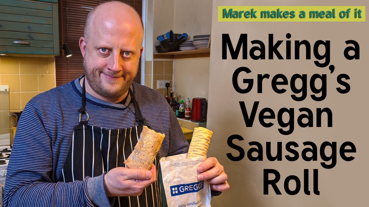 Here is my attempt at <a href="/GreggsOfficial/">Greggs</a> Vegan Sausage Roll. In the latest episode of Marek Makes a Meal of It. Filmed last week before the shops went to shit. Good luck everyone. youtu.be/7Qf4RQk_tfI