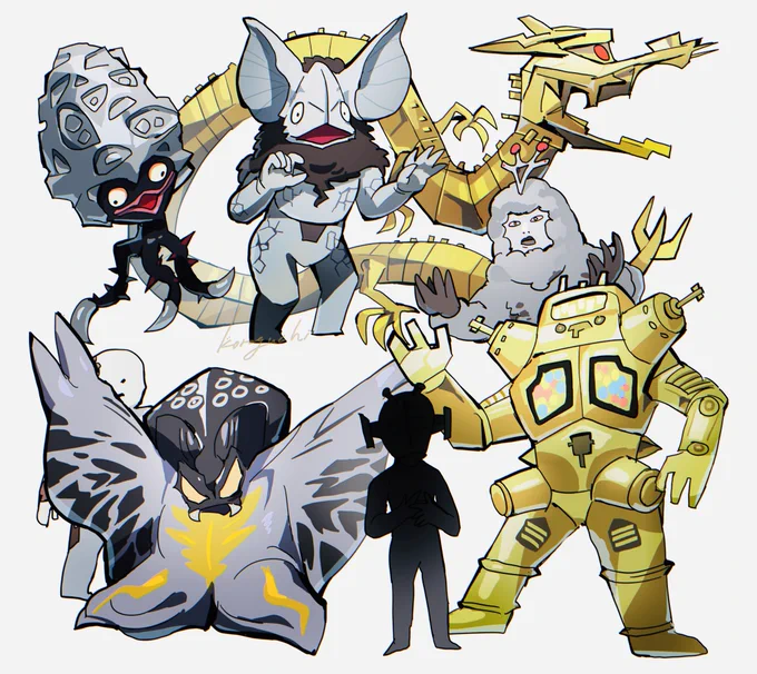 ウルトラセブンの怪獣とか宇宙人描くよ (前半) 