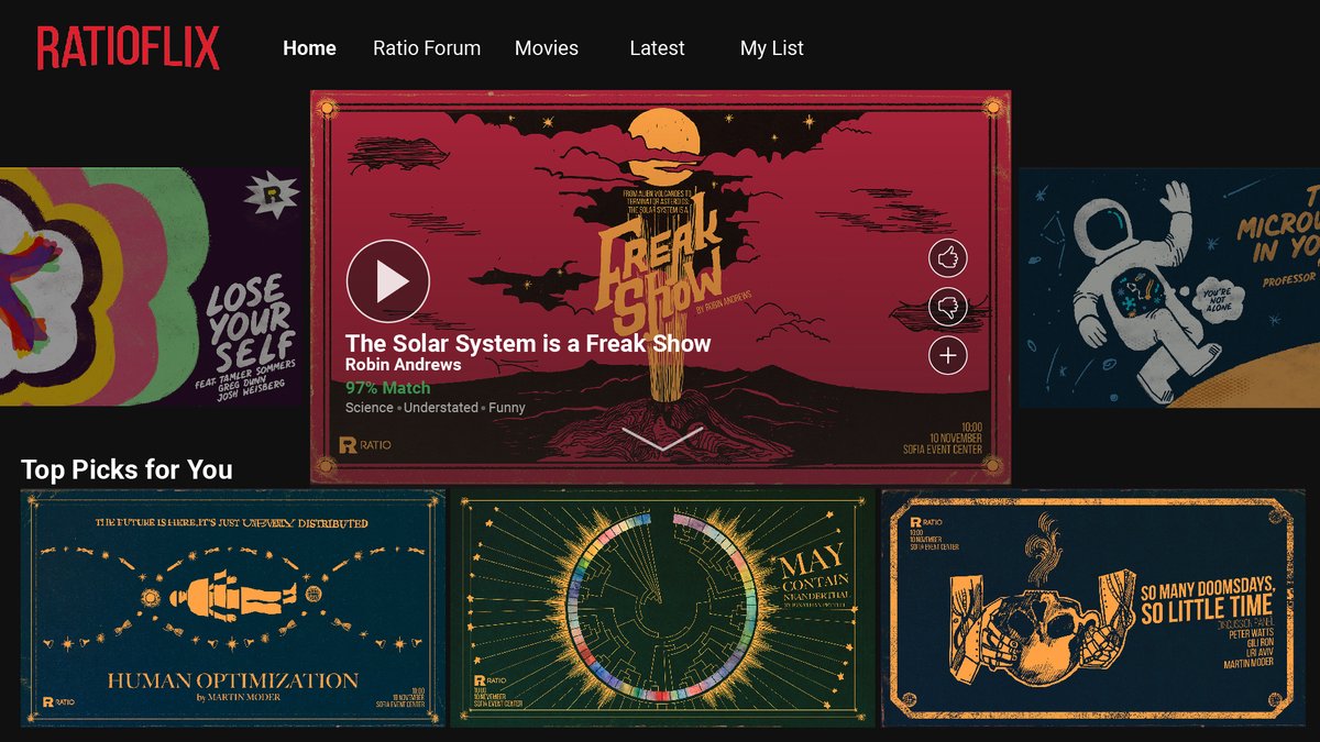 RatioBG's tweet photo. Stuck at home? Tired of the same old series? Binge some science now: https://t.co/S057hl5wza

All the videos from our last Ratio Forum are up on YouTube, starring Gili Ron, @SquigglyVolcano, @genotripe, @Martin_Moder, @uriaviv, and Peter Watts :) https://t.co/hqp8O9Sj3Y