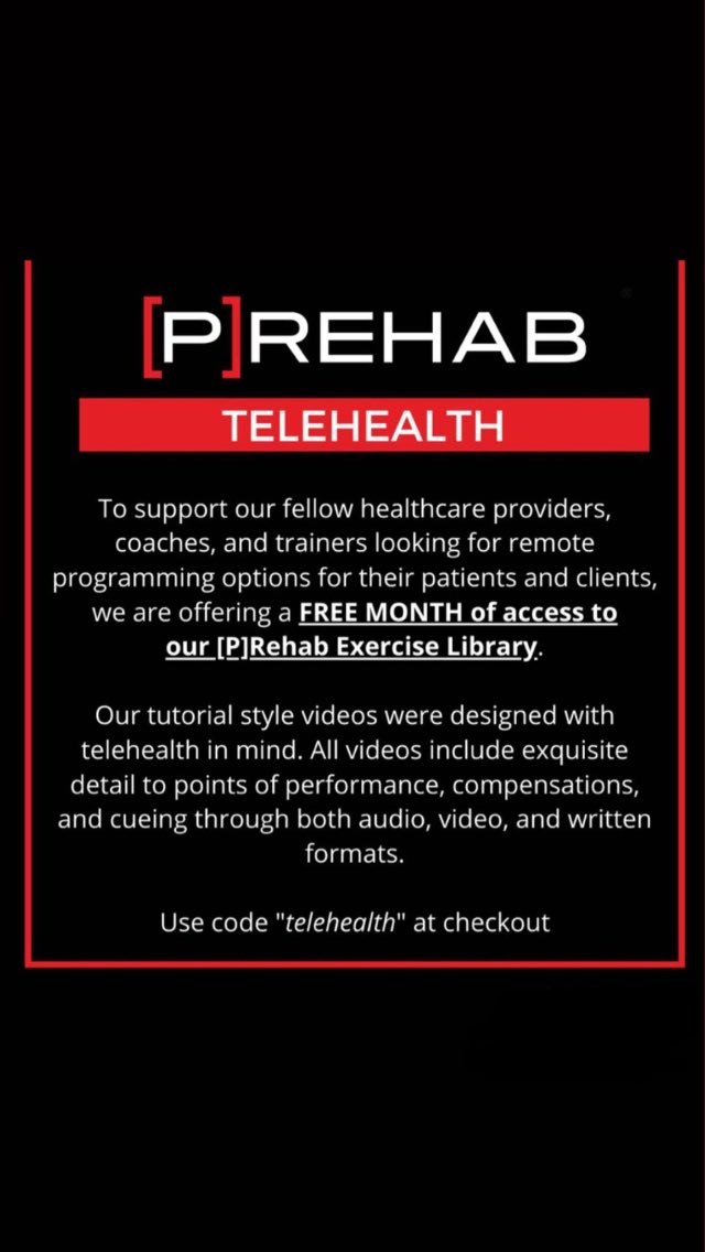fisioteca's tweet photo. 📢 @ThePrehabGuys ofrece acceso gratis a su contenido 🔝durante un mes para poder compartir con nuestros pacientes ➡️ https://t.co/LCgbFeBzFi https://t.co/qnmfDMkxlp