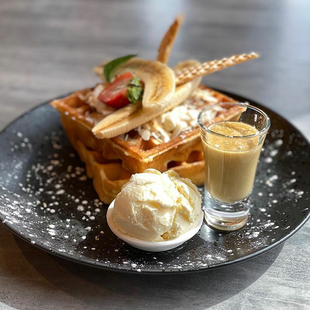 windowswestella's tweet photo. Simply delicious our chef’s  own banana waffles #bananawaffles #windowsonwestella #deliciousfood #cookedwithlove #awesomestaff https://t.co/KOaGQmLfI8 https://t.co/G3PdiCu3yO