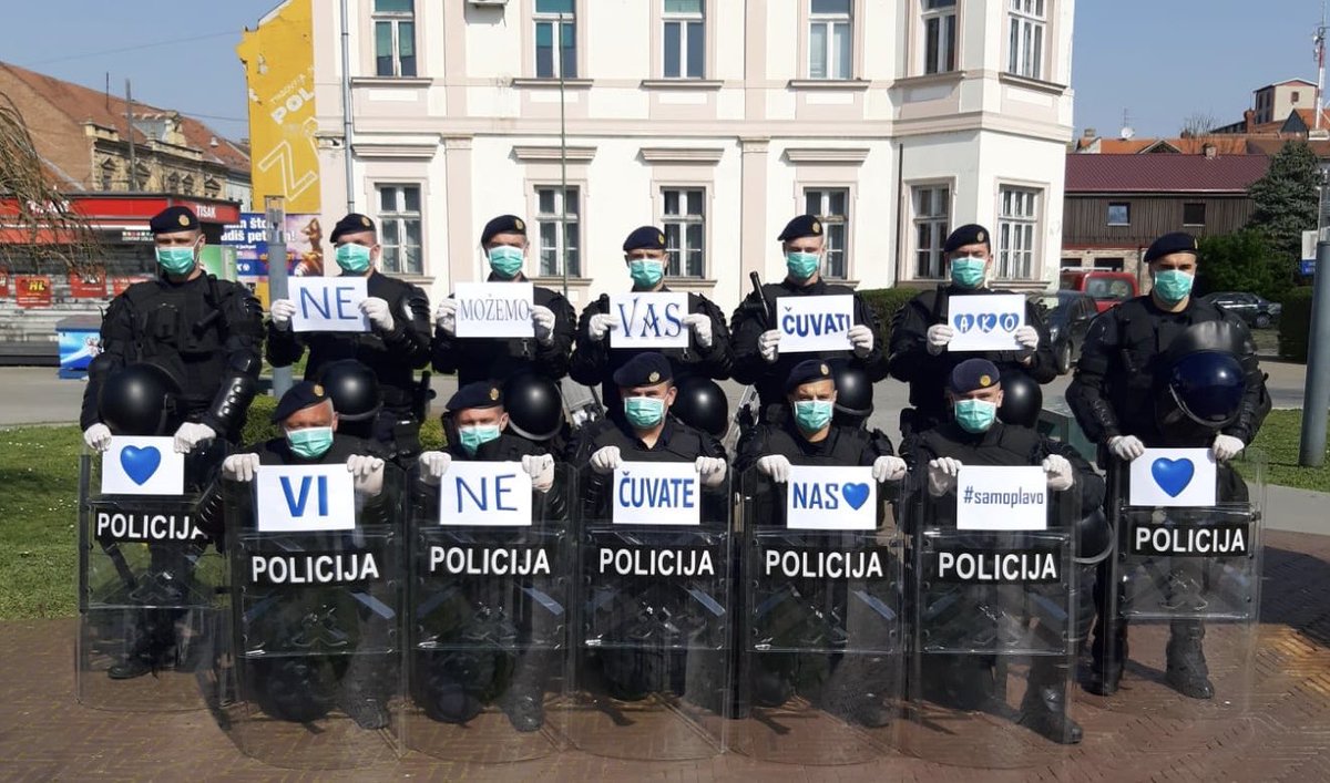 Ne možemo vas čuvati ako VI NE ČUVATE NAS 😷😷😷NE IZLAZITE BEZ PRIJEKE POTREBE 💙💙💙#NEkoronaparty #ostanidoma #samoplavo <a href="/mup_rh/">MUP-RH</a> <a href="/koronavirus_hr/">Koronavirus.hr</a> <a href="/RavnateljstvoCZ/">Ravnateljstvo civilne zaštite MUP-RH</a>