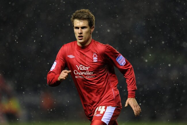 A REMINDER:#39Aaron Ramsey’s career has taken him from Cardiff to Arsenal and he’s now enjoying life in Serie A.But we found this gem of him playing for Nottingham Forest in the early 10’s.Appearances 5Goals 0
