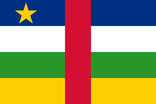 Central African Republic. 8/10. Very busy, a bit jumbled but certainly unique. Adopted in 1958. The colours are to marry their French (white and blue) and African (yellow and green) connections with the red stripe. All bars are equal. The yellow stat is a mark of independence.