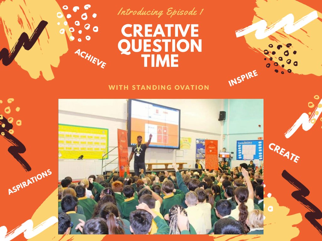 AAnt26's tweet photo. Introducing #CreativeQuestionTime the first interactive assembly for KS1 and KS2 children led by myself. With episode one starting on Monday at 9am, I'd love to hear children's questions around creativity, setting goals, aspirations and thing's that matter most to them! 💡Plz RT https://t.co/uDRoJKJxz7