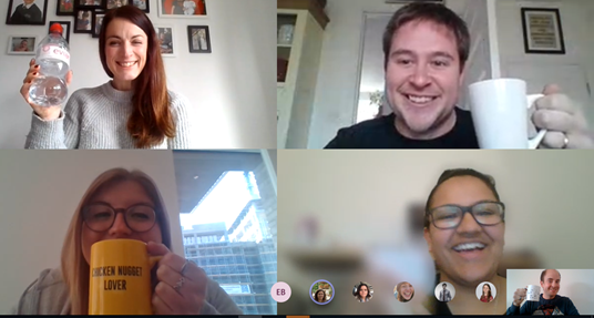 LeicesterFSO's tweet photo. Our @uniofleicester Digital Offer Holder Day team are READY! 10 minutes to go.

Traditional Leicester warm welcome coming live from our lounges and kitchens

This is going to be fun. #OurstoChange
 
https://t.co/SL3tK2Klz6 https://t.co/e2stEHp4Bg