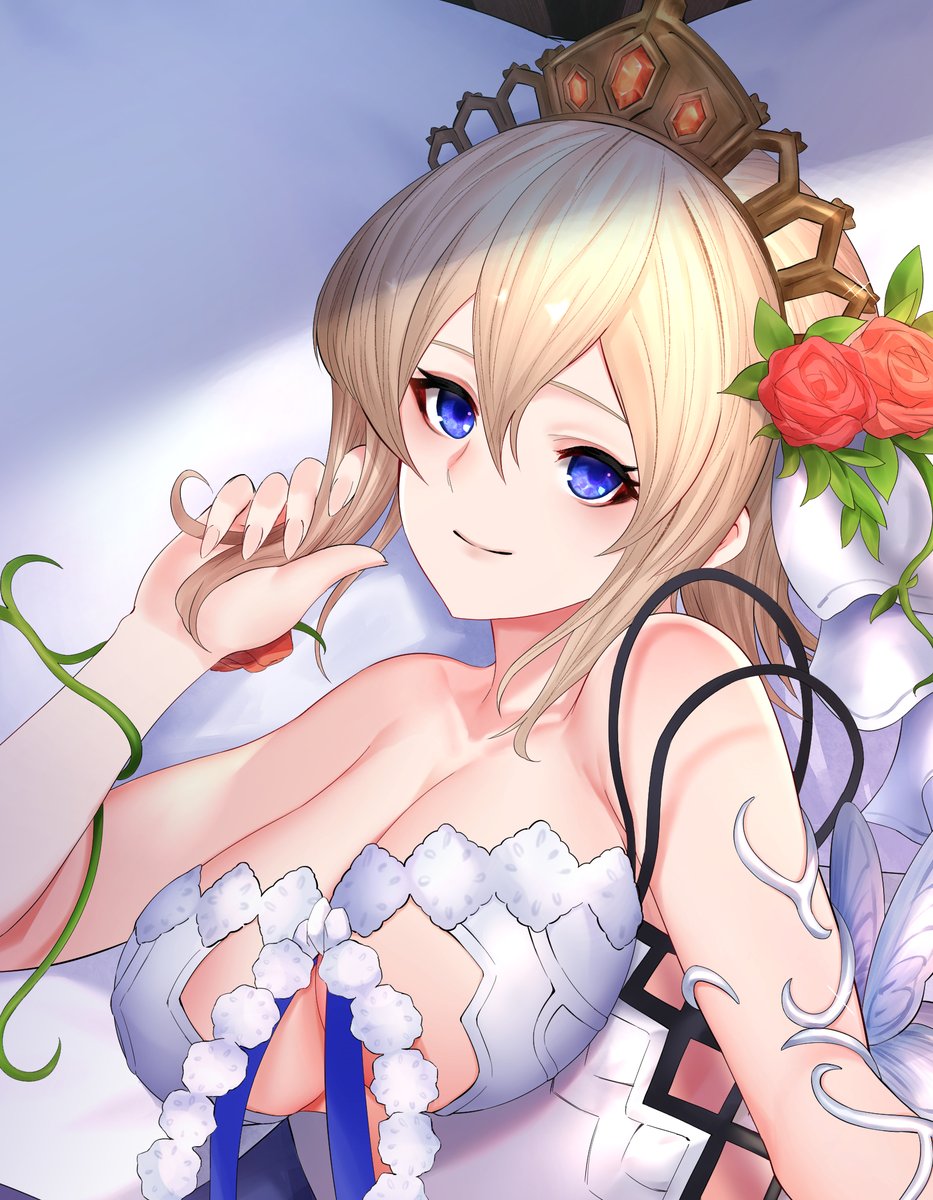 グラブルよりエウロペ描きました。琴がほしい!#グラブル #グラブルファンアート 