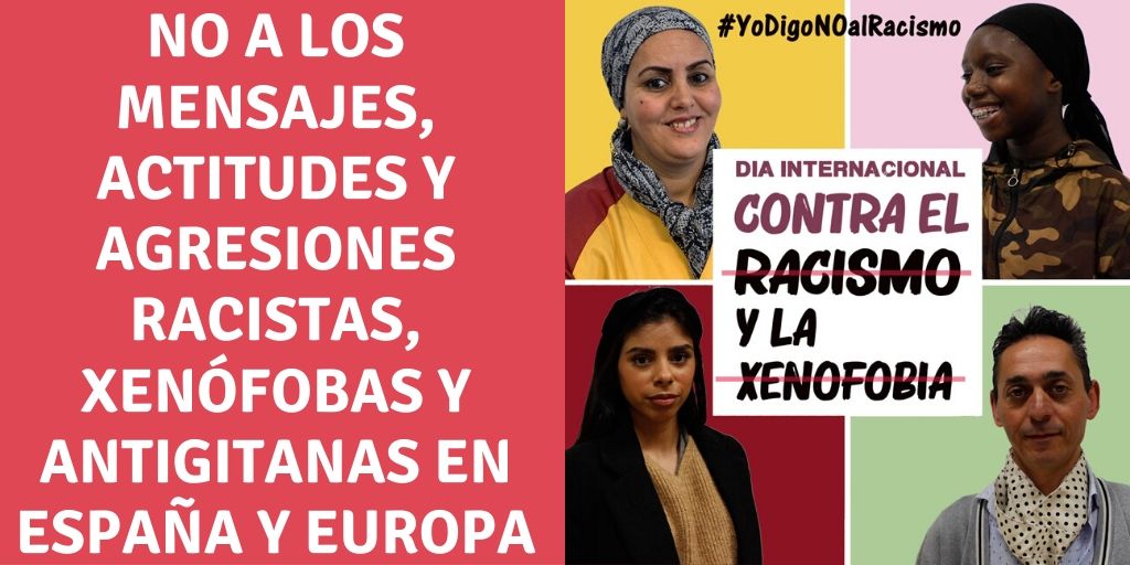 AVVPS's tweet photo. Desde @AVVPS  DENUNCIAMOS que el aumento de mensajes, actitudes y agresiones racistas, xenófobas y antigitanas en España, Europa y el resto del mundo. Y la permisividad de buena parte de las instituciones #YoDigoNOalRacismo https://t.co/oLTQCrjQSr